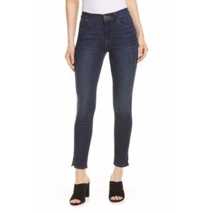Frame Le High Side Slit Skinny Jeans